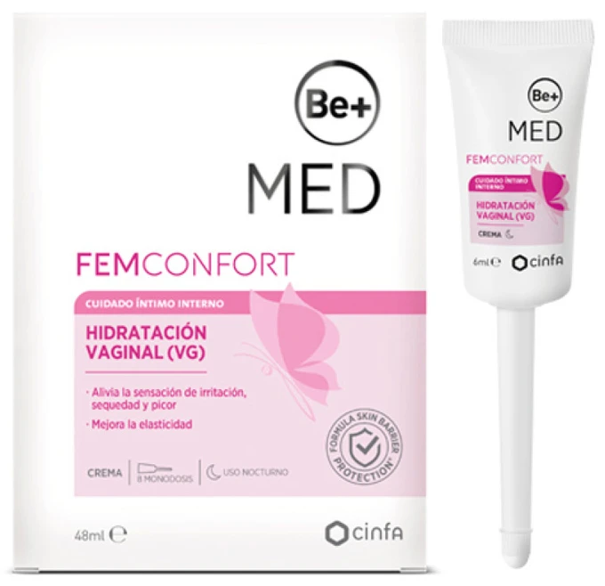 Be+ Internal Vaginal Moisturising Kreminis 8x, 6 ml