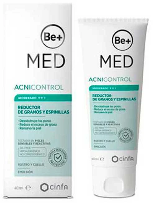 "Be+ Med Acnicontrol Pimples Pimples" Silicio gelio emulsija užkerta kelia spuogų atsiradimui 40ml