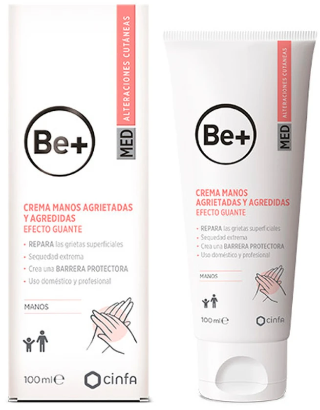 "Be+ Med" kremas suskilinėjusioms rankoms 100ml