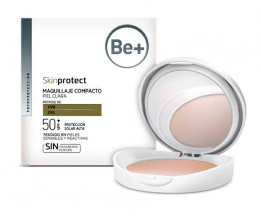 Be+ Skin Protect Make-up Clear Skin kompaktinė pudra su Spf50 10g