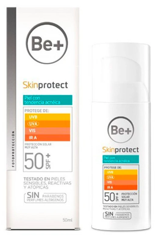 "Be+ Skinprotect Acneic Skin veido kremas su Spf50 50ml