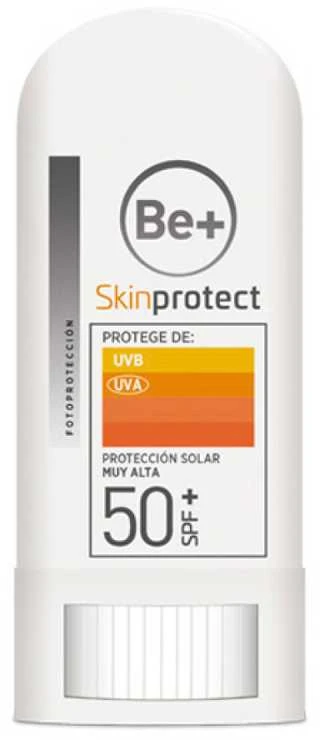 "Be+ Skinprotect Stick Scars Sensitive Areas Spf50+" kremas lazdelė jautrioms kūno ir veido vietoms su spf50+ 8ml