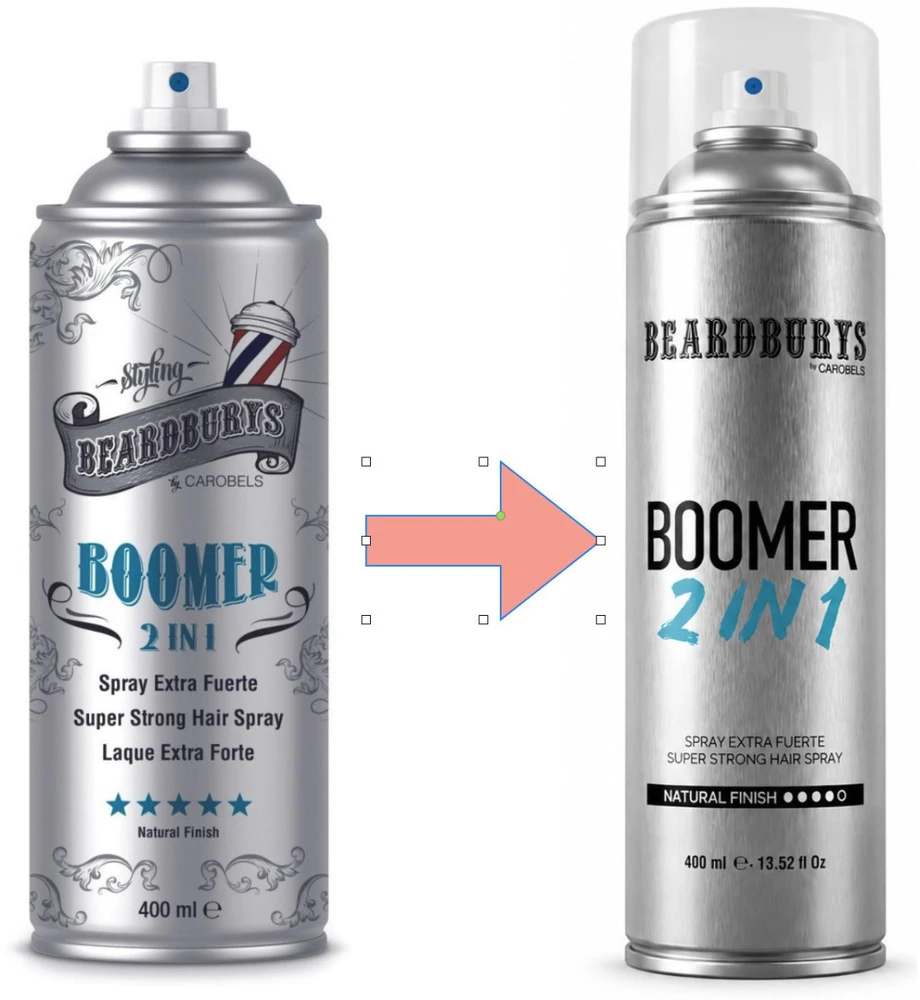 Beardburys Boomer Extra Strong plaukų lakas 2in1, 400 ml