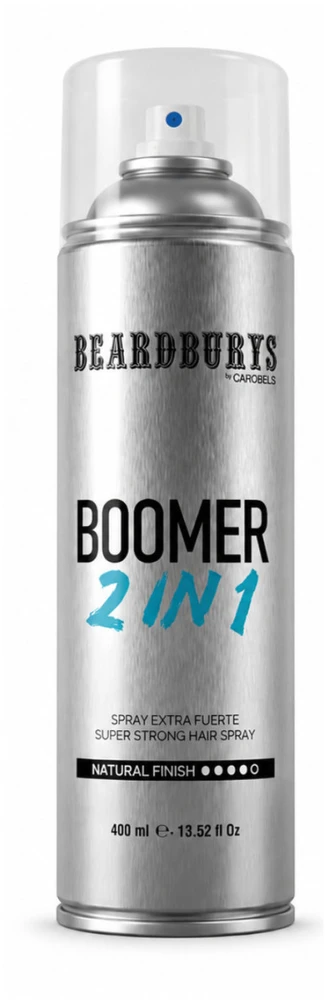 Beardburys Boomer Extra Strong plaukų lakas 2in1, 400 ml