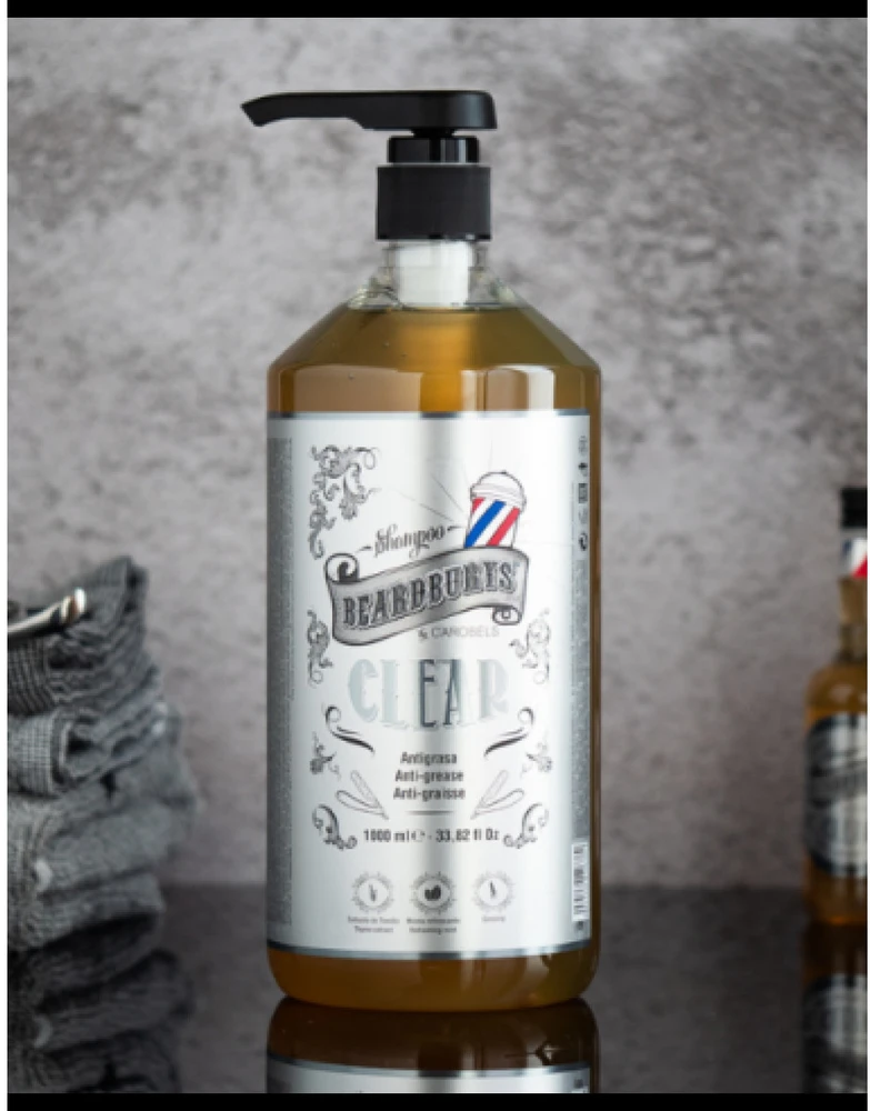 Beardburys Clear giliai valantis plaukų šampūnas, 1000 ml