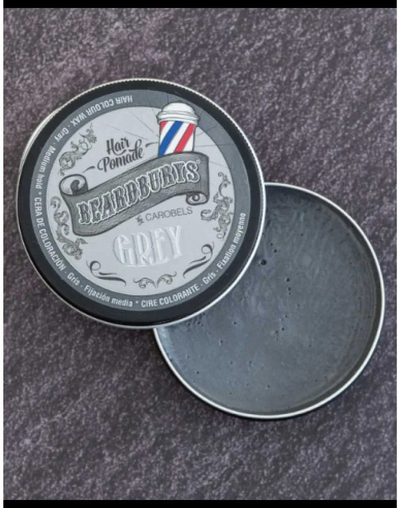 Beardburys Color Wax Pilkas Pilkos spalvos dažanti pomada, 100 ml