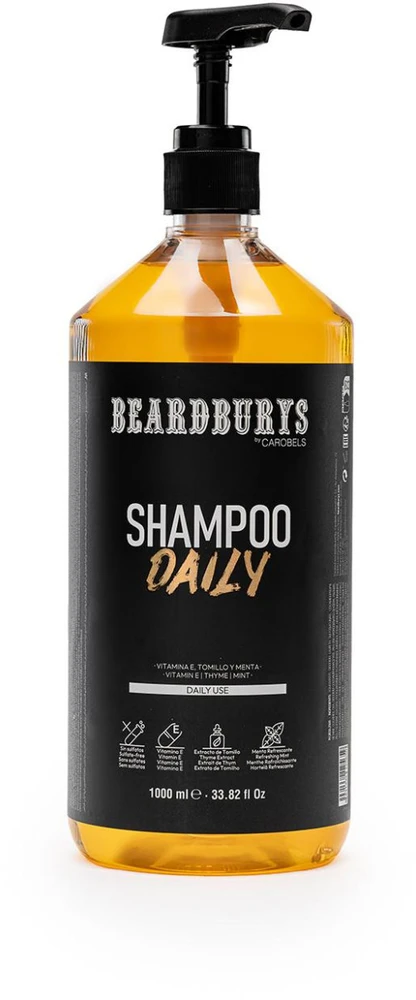 Beardburys Daily kasdieninis plaukų šampūnas, 1000 ml