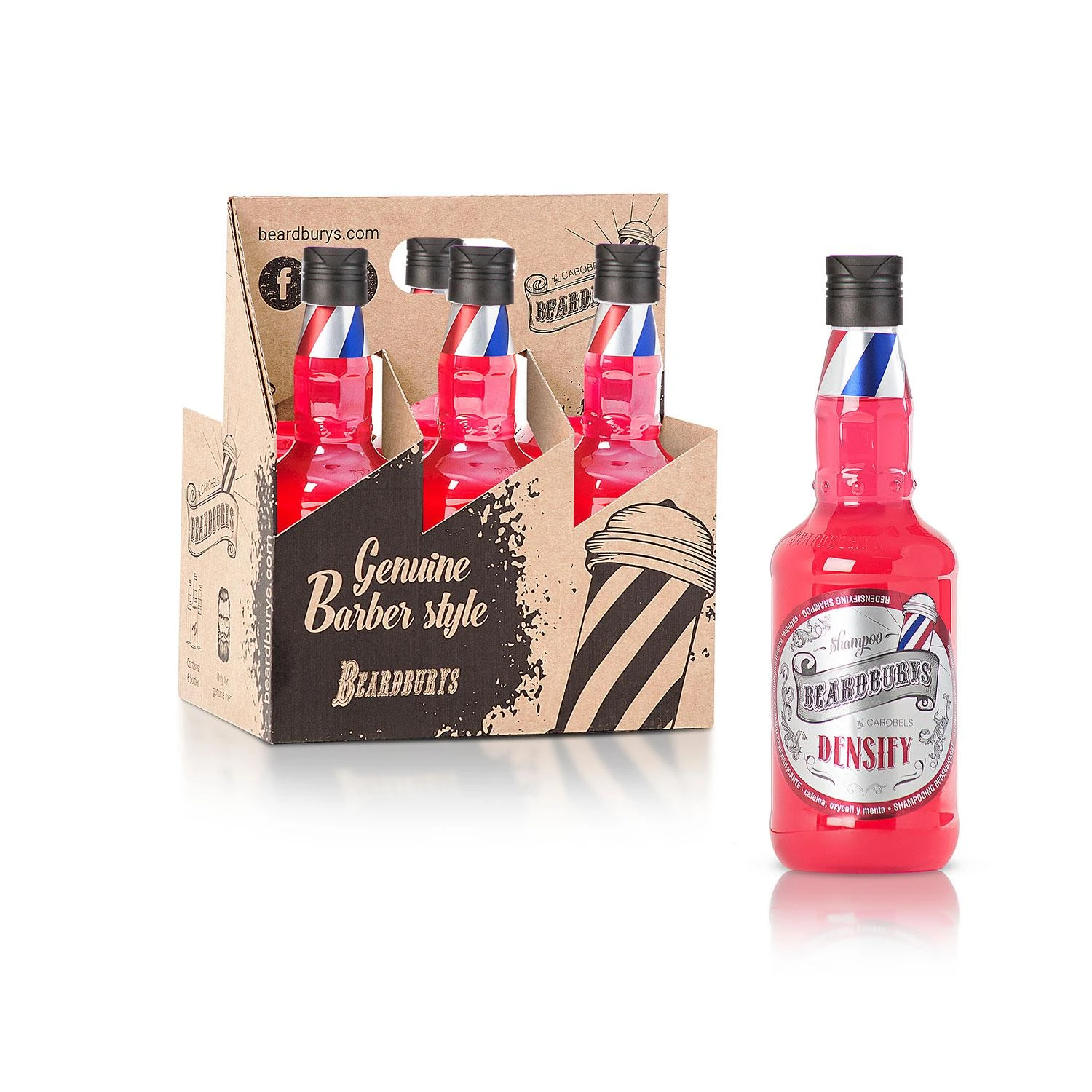 Beardburys Densify plaukus stiprinantis šampūnas, 330 ml