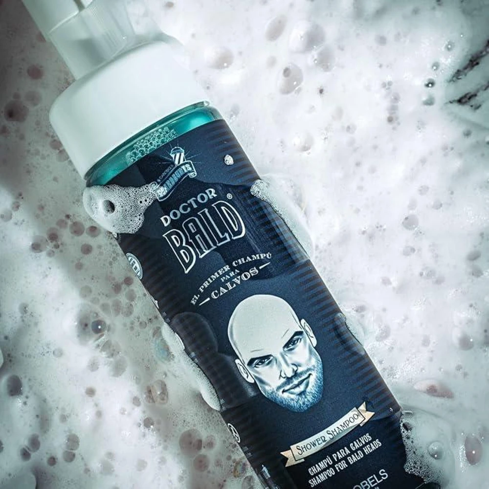 Beardburys Doctor Bald Šampūnas for Bald Men šampūnas plikai galvos odai, 200 ml