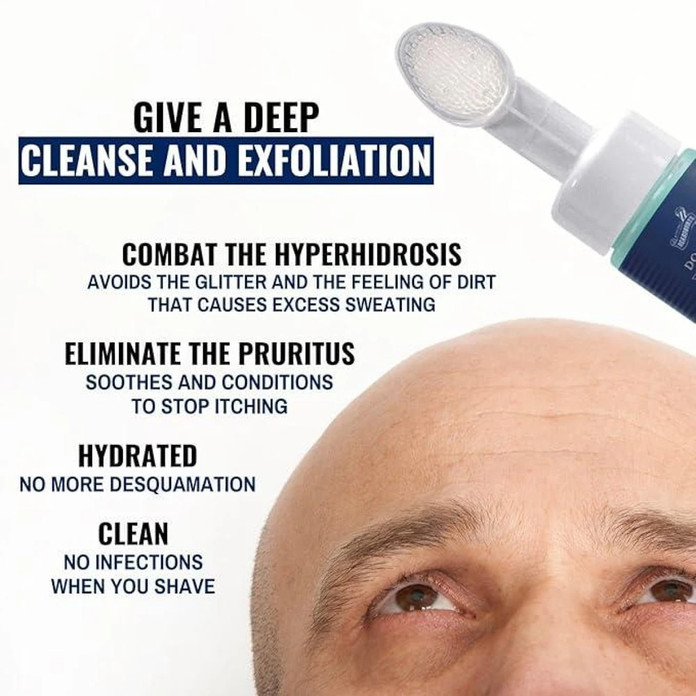 Beardburys Doctor Bald Šampūnas for Bald Men šampūnas plikai galvos odai, 200 ml