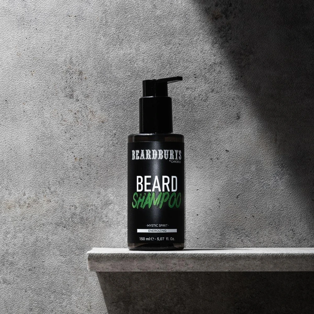 Beardburys Energizing Beard Šampūnas Mystic Spirit barzdos šampūnas, 150 ml