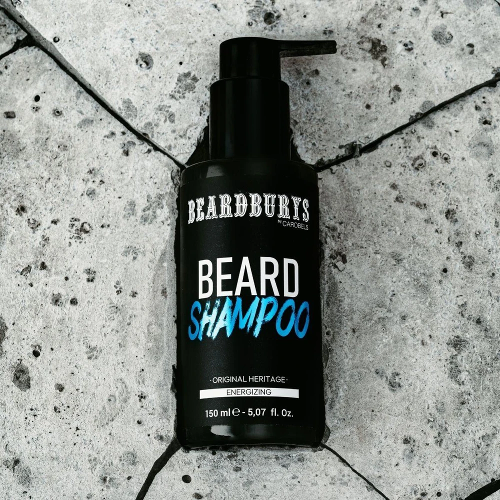 Beardburys Energizing Beard Šampūnas Original Heritage barzdos šampūnas, 150 ml