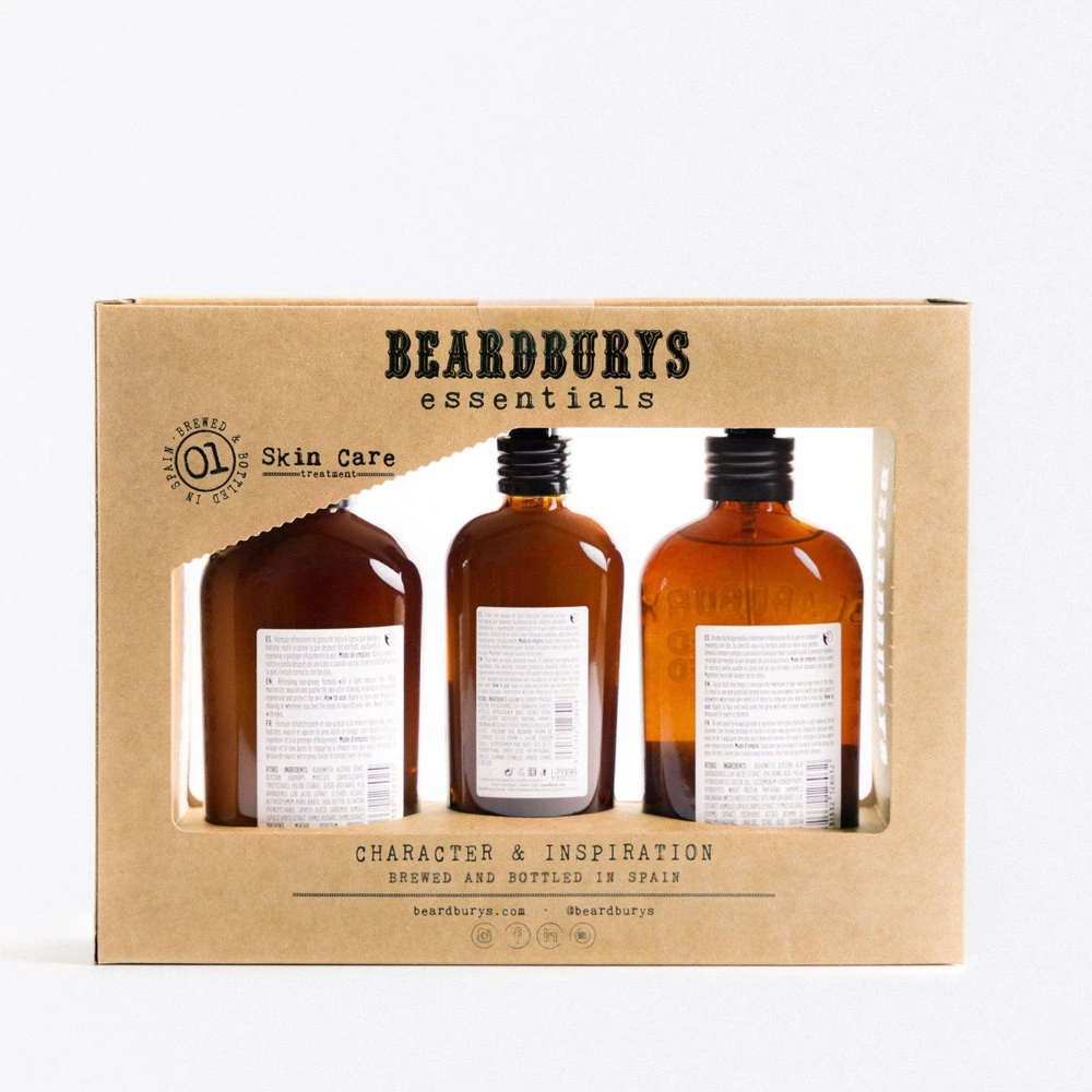 "Beardburys Essentials" odos priežiūros priemonės 3 vnt