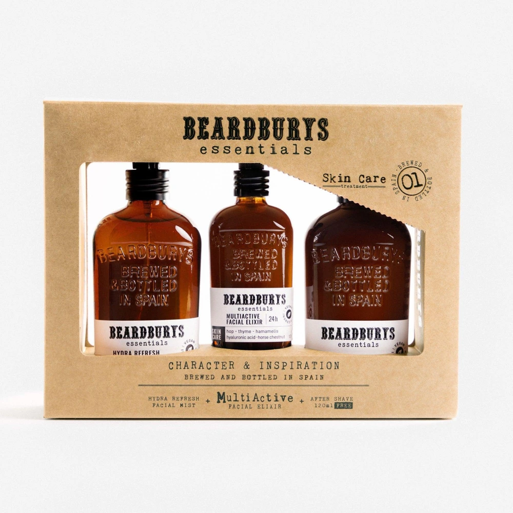 "Beardburys Essentials" odos priežiūros priemonės 3 vnt