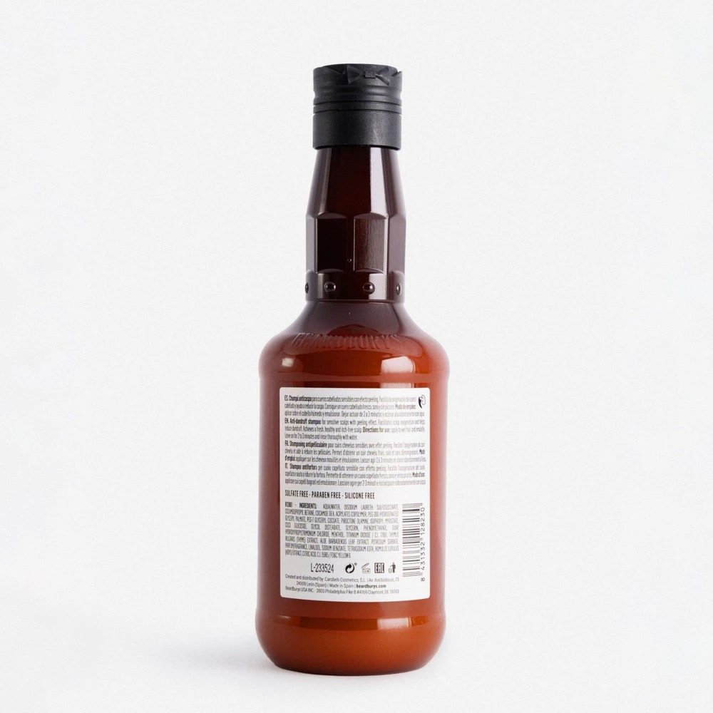 Beardburys Essentials Pure Balance Šampūnas šampūnas nuo pleiskanų, 250 ml