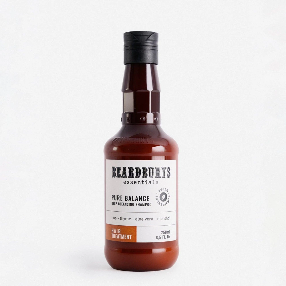 Beardburys Essentials Pure Balance Šampūnas šampūnas nuo pleiskanų, 250 ml