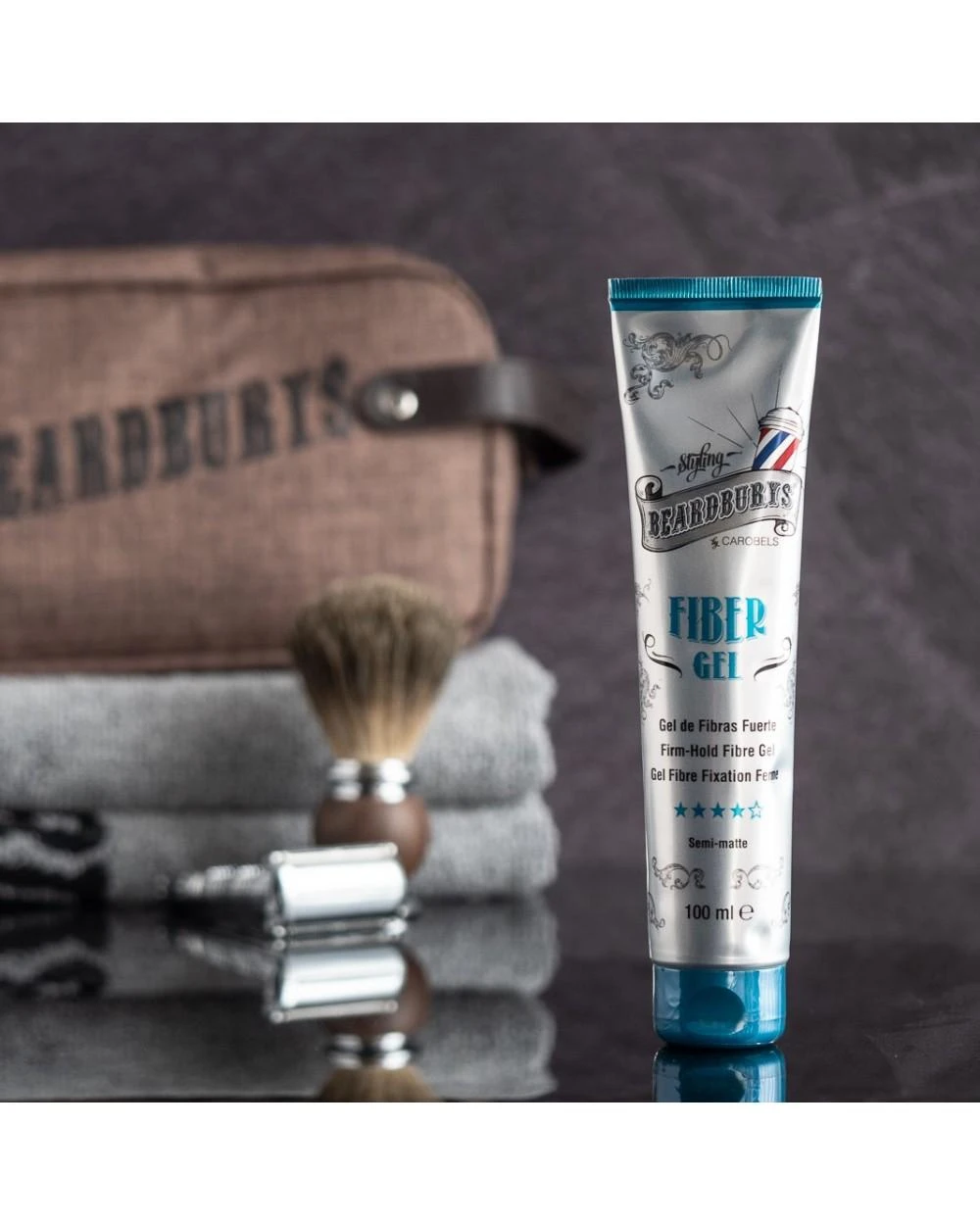 Beardburys fiber gel plaukų pluoštinis gelis, 100 ml