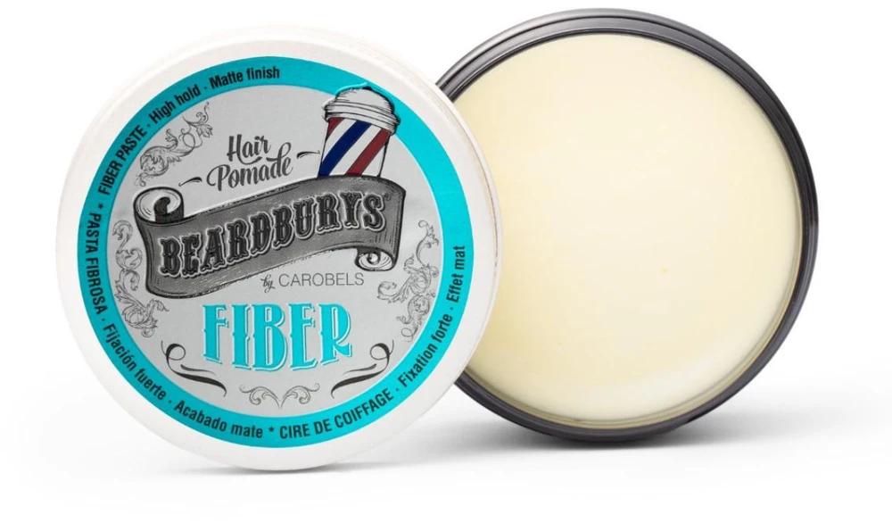Beardburys Fiber Stiprios fiksacijos tankumo plaukui suteikianti pomada, 100 ml