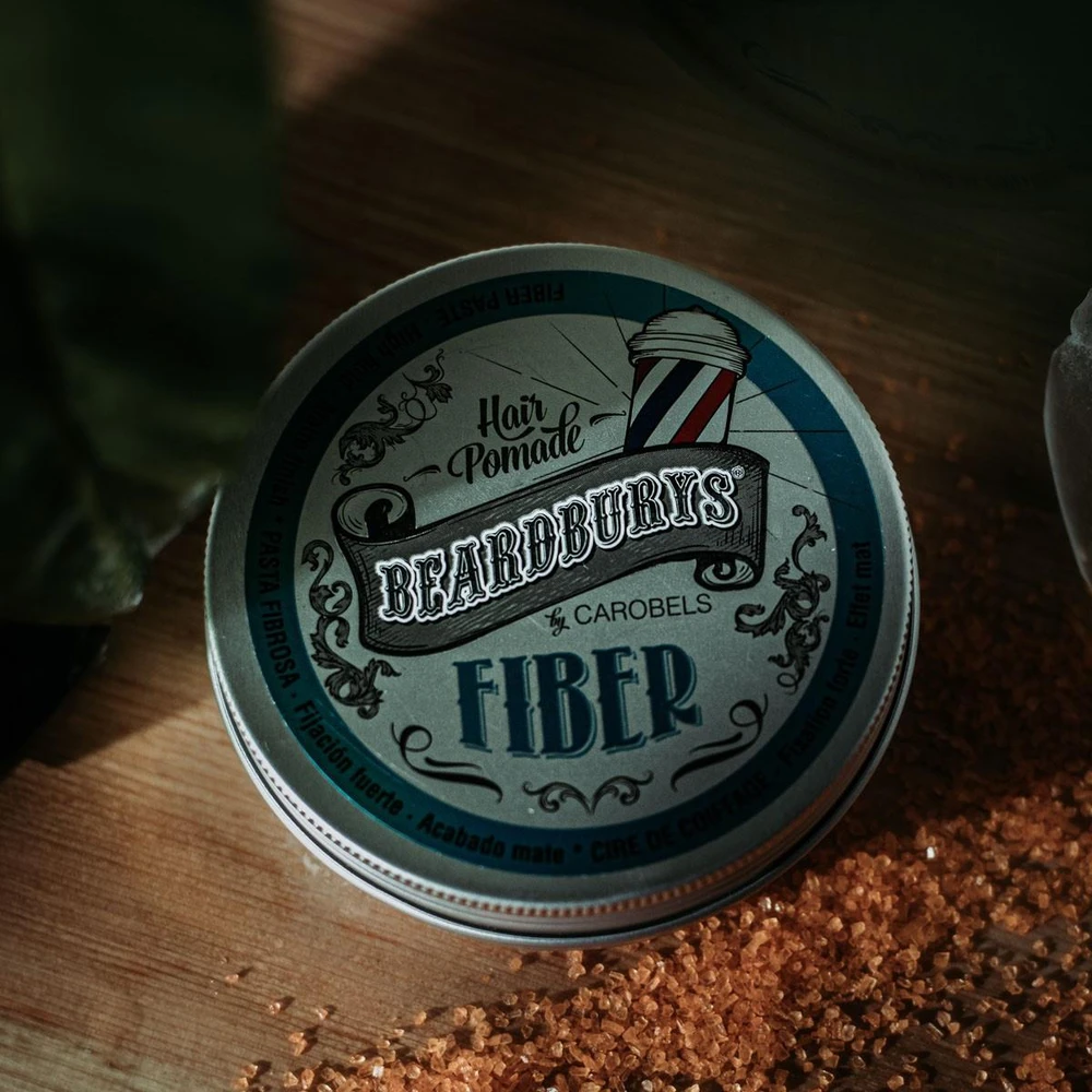 Beardburys Fiber Stiprios fiksacijos tankumo plaukui suteikianti pomada, 100 ml