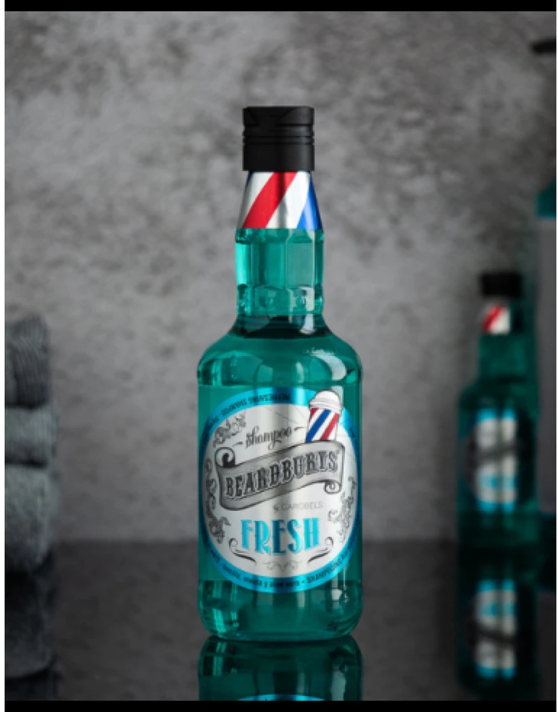 Beardburys Fresh švelniai šaldantis plaukų šampūnas, 330 ml