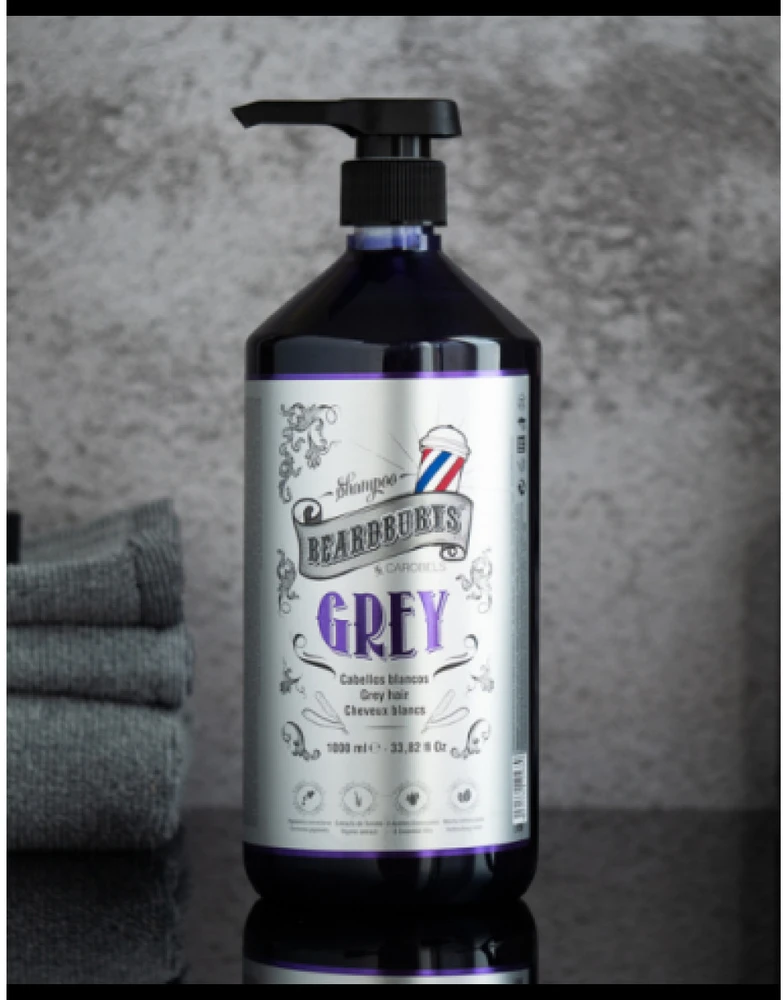 Beardburys Pilkas plaukus pilkinantis šampūnas, 1000 ml