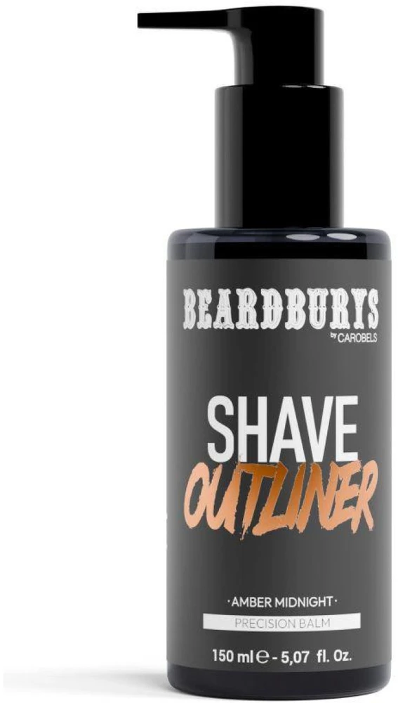 Beardburys Precision Shaving Gel Outliner Amber Midnight skutimosi losjonas, 150 ml