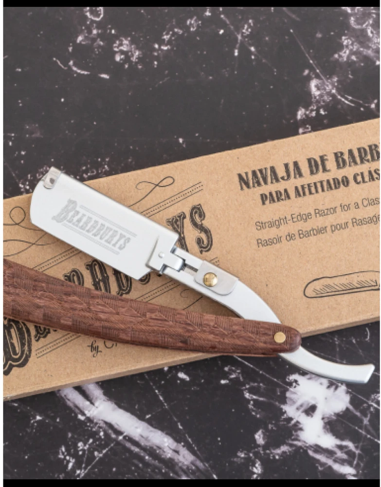 Beardburys Razor Master Double Brown nerūdijančio plieno skustuvas