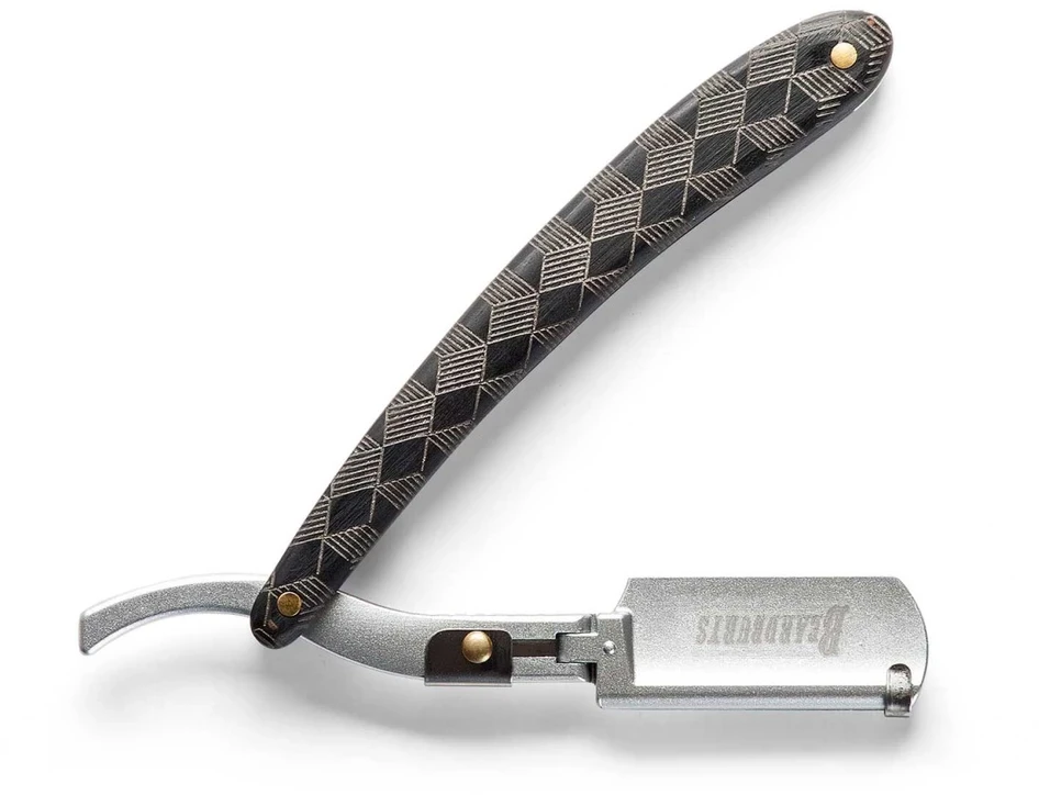 Beardburys Razor Master Double Juodas nerūdijančio plieno skustuvas