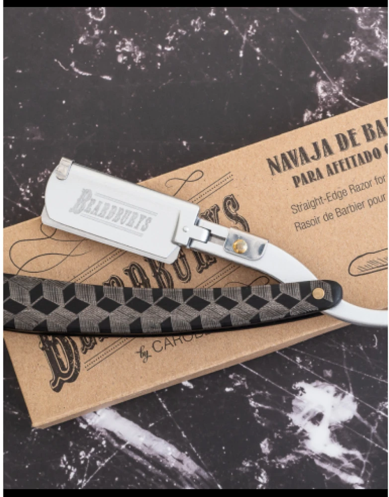 Beardburys Razor Master Double Juodas nerūdijančio plieno skustuvas
