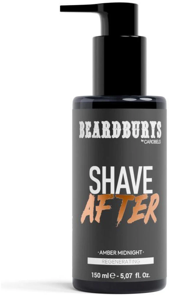 Beardburys Regenerating Shave After Amber Midnight kremas po skutimosi, 150 ml
