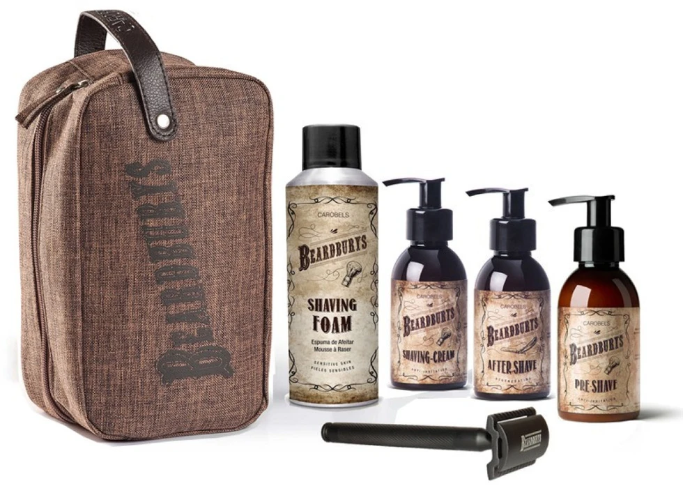 Beardburys Shaving Kit skutimosi priemonių rinkinys su skustuvu