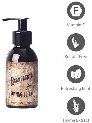 Beardburys Shaving Kreminis skutimosi kremas, 150 ml