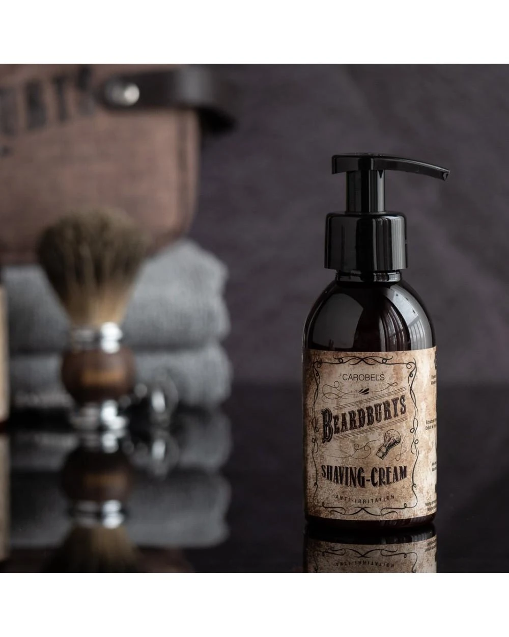 Beardburys Shaving Kreminis skutimosi kremas, 500 ml