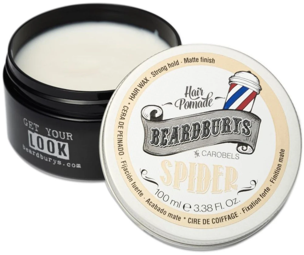 Beardburys Spider stiprios fiksacijos pomada, 100 ml