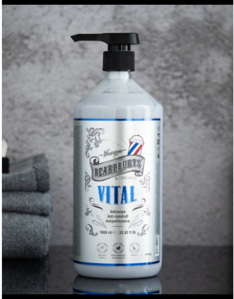 Beardburys Vital plaukų šampūnas nuo pleiskanų, 1000 ml