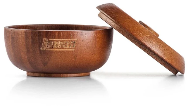 Beardburys Wooden Bowl natūralaus medžio skutimosi dubuo