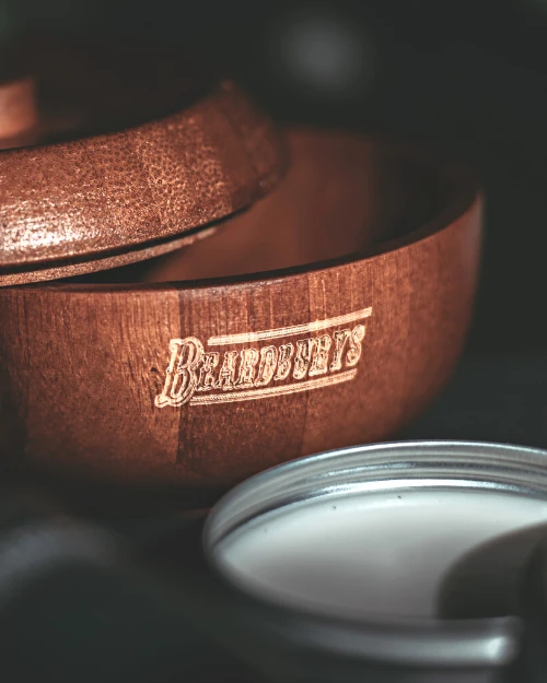 Beardburys Wooden Bowl natūralaus medžio skutimosi dubuo