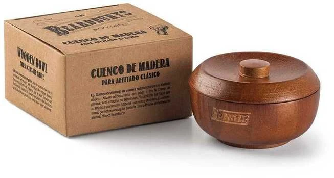 Beardburys Wooden Bowl natūralaus medžio skutimosi dubuo
