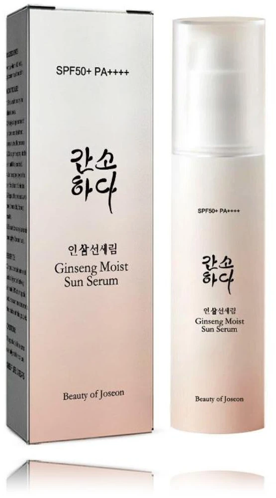 Beauty Of Joseon Ginseng Moist Sun Serum SPF 50 drėkinantis apsauginis veido serumas nuo saulės, 50 ml