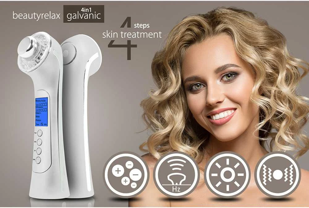 „BeautyRelax“ galvaninis odos lygintuvas 4 viename su fotonų terapija BR-1150W