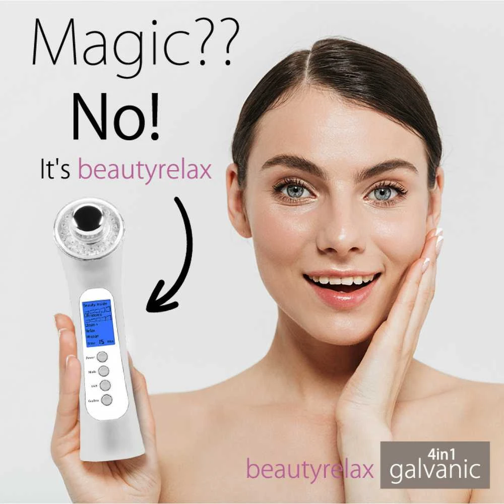 „BeautyRelax“ galvaninis odos lygintuvas 4 viename su fotonų terapija BR-1150W