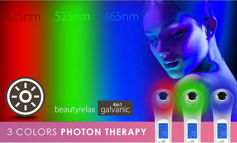„BeautyRelax“ galvaninis odos lygintuvas 4 viename su fotonų terapija BR-1150W