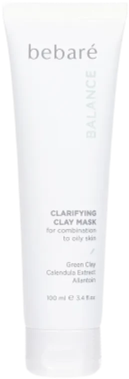 Bebaré Balance Gaivinantis Clay Mask valomoji molio kaukė, 200 ml