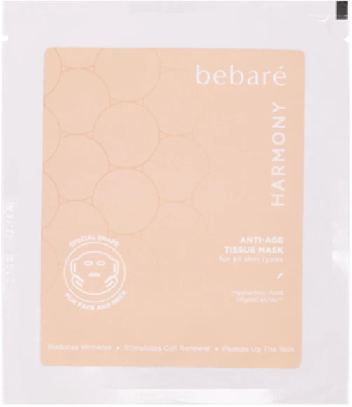 Bebaré Harmony Anti-Age Tissue Mask lakštinė kaukė su kamieninėmis obuolių ląstelėmis, 23 ml