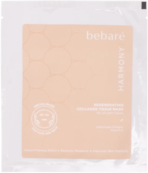 Bebaré Harmony Regenerating Collagen Tissue Mask regeneruojanti lakštinė kolageno kaukė, 23 ml