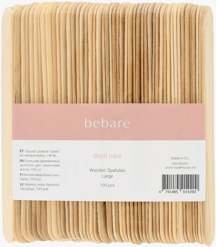 Bebaré Wax depiliacijos mentelės kūnui, 100 vnt.