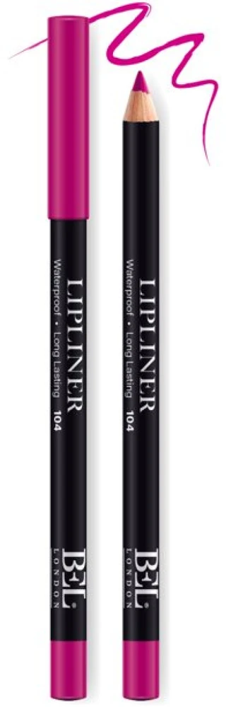 Bel London Hydrogenated Vegetable Oil Atsparus vandeniui Contour Lip Liner 104 Rožinė 0.78 g