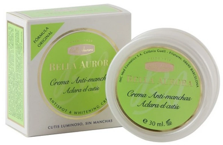 Bella Aurora Beauty Kreminis Dvigubo stiprumo balinamasis kremas nuo tamsių dėmių, 30ml
