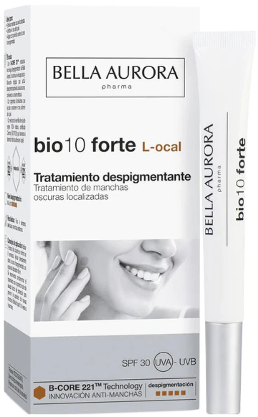 Bella Aurora Bio 10 Forte L-ocal Spf30 depigmentuojantis kremas 9ml