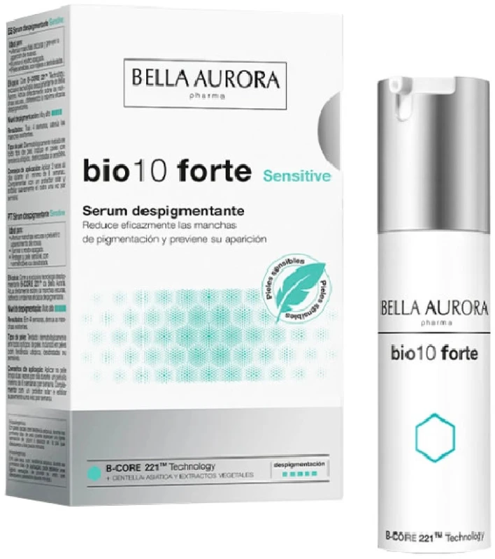 Bella Aurora Bio10 Forte Sensitive serumas nuo pigmentinių dėmių 30ml